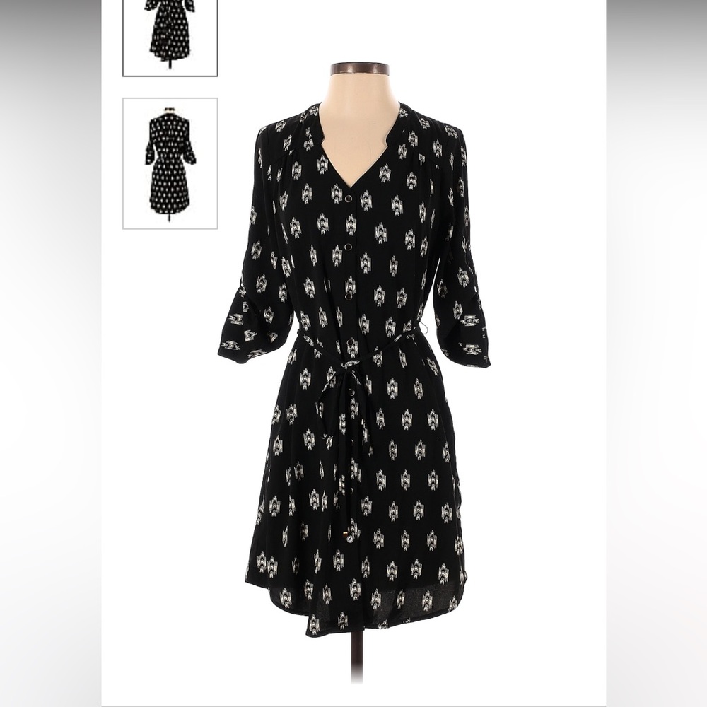Black patterned dress. “41 Hawthorn” size medium.